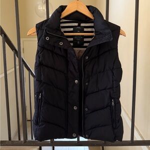 GAP Puff Vest in Black Size XS Petite